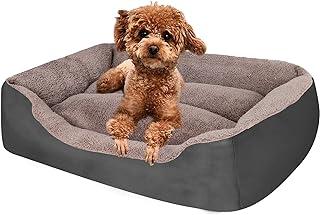 PUPPBUDD Rectangle Dog Bed Comfortable and Breathing Pet Sofa Warming