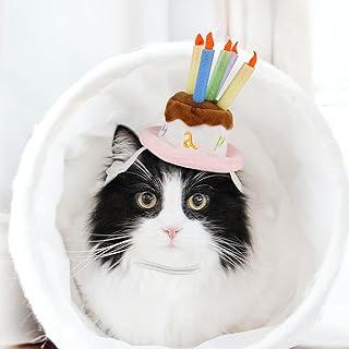 Namsan Holiday Pet Costume Cat Birthday Cake Hat Dog Party Supplies