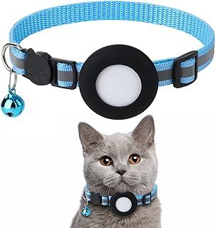 Airtag Cat Collar with Bell and Safety Buckle