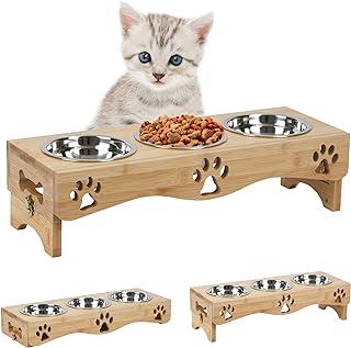 JAZUIHA Cat Food Bowls Set