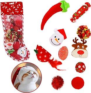 Cute Paws Christmas Cat Toy Stocking Gift Set