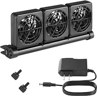 Seven Master Aquarium Chillers, Fish Tank Cooling Fan System 3-Head Wind Power