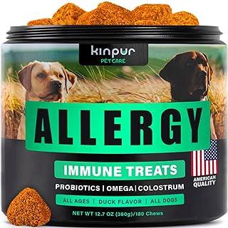Natural Dog Allergy Chews with Omega, Probiotic and Apple Cider Vinegar