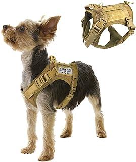 Tactical Service Dog Vest Harness Outdoor Training Handle Water-Resistant