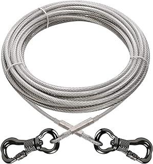 XiaZ Cable Dog Run Trolley Tie Out Chains for Outside Yard Camping Up to 250 Pound, 20 Feet
