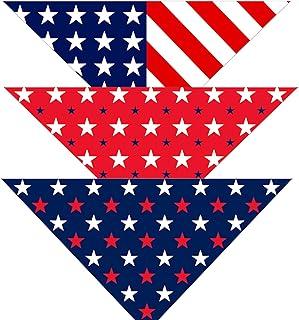 American Flag Dog Bandana | 3-Pack| 4th of July bandannas
