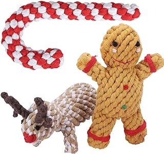 Christmas Rope Toys – 3 Pack Cotton Chew