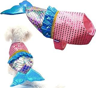 Sequin Mermaid Costume for Medium Dogs