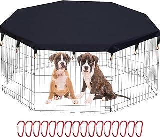 LaozZ Dog Playpen Cover Sun/Rain Proof top cover,Provide Shade and Security