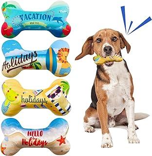 Lepawit Holiday Vacation Dog Toys 4Pack
