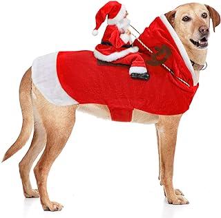 BWOGUE Santa Dog Costume Christmas Pet Clothes