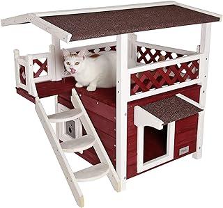Petsfit Cat House Weatherproof with Escape Door