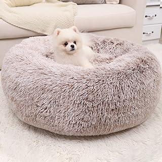 WAYIMPRESS Calming Dog Bed with Fluffy Faux Fur for Anti Anxiety