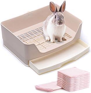 CalPalmy Rabbit Litter Box with Bonus Pads