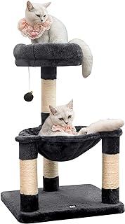 MWPO Cat Tree with Sisal-Covered Scratching Post,Hammock and Plush Perches