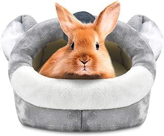 KATUMO Guinea Pig Bed Warm Bunny cave beds Dwarf Rabbits House Chinchilla Hideout Cage Nest Accessories