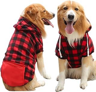 Dog Plaid Pajamas, Red Buffalo Check Christmas Sweaters