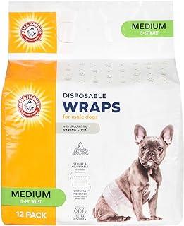 Arm & Hammer For Pets Male Dog Wrap, Medium 12 Ct