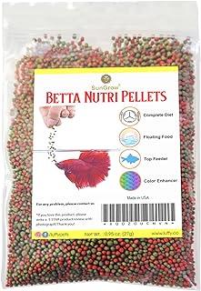 SunGrow Betta Food, Color Enhancer Floating Feed