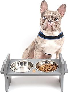 Playful Bark Feeding Station – Adjustable Elevated Dog Bowl