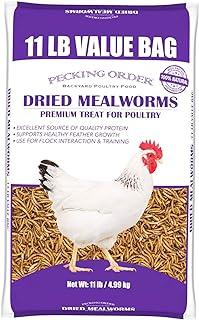 Dried Mealworms, 11 lbs
