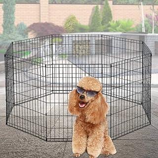 Folding Animal Wire Yard Crate Pet Exercise Pen for Small Medium Large Dog