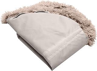 Long Faux Fur Ultra Caling Donut Dog Bed Replacement Cover – Taupe, Jumbo