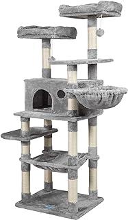 Multi-Level Cat Tree Condo with Scratching Board and Padded Plush Perch