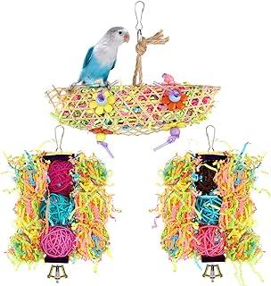 Pawaboo Bird Parrot Toys 3 Pack
