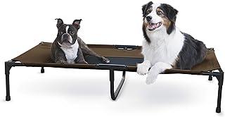 K&H Pet Products original pet cot Cooling Elevated Dog Bed Chocolate/Black Mesh