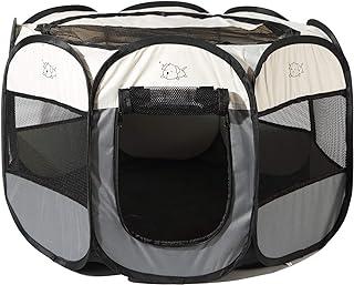 Pop Up Dog Playpen,Removable Zipper Top and Bottom