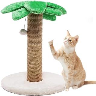 LUCKITTY Small Cat Scratching Posts Kitty Coconut Palm Tree