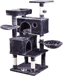 Multi Level Cat Scratching Post with Condos, Hammock & Perches