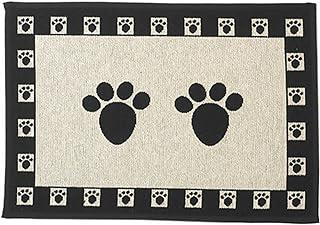 PetRageous 12049 Paws Jumbo Tapestry Dog and Cat Non-Skid Machine Washable Placemat