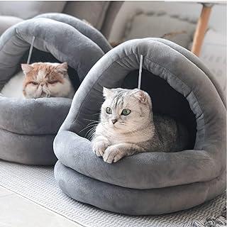 Tempcore Cat Beds, Machine Washable and Water Resistant Bottom