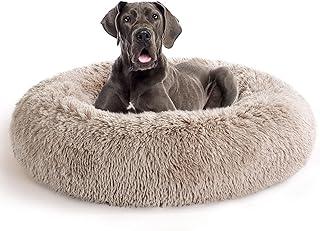 COHOME Calming Fluffy Donut Cuddler Round Dog Bed