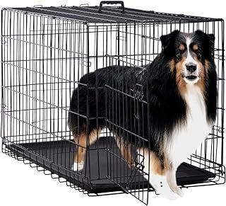 BestPet Black 48″ Folding Dog w/Divider Cat Crate