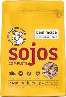 Sojos Complete Natural Grain Free Dry Raw Dried Dog Food Mix