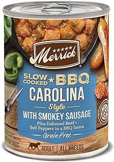 Merrick Grain Free Wet Dog Food Slow-Cooked BBQ Carolina Style with Smoky Sausage