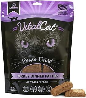Vital Essentials Freeze Dried Cat Food, Turkey Dinner Patties