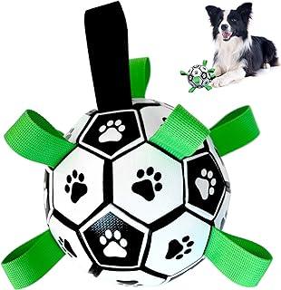 Interactive Fetch Dog Ball with Straps for Tug Games