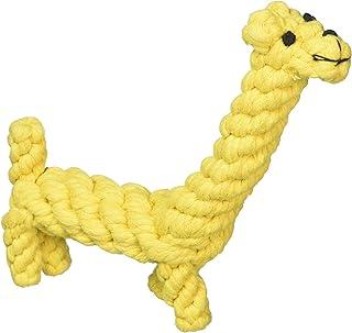 Tough Dog Teeth Cleaning Toys of Cotton Rope Dental Chew Giraffe, Yellow