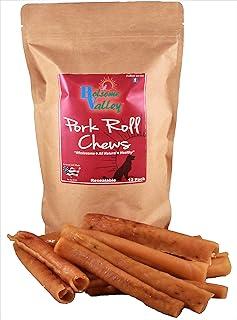 Holsome Valley Pork Roll Dog Chew Treats All-Natural Handmade Premium Rawhide Alternative Additive and Preservative Free