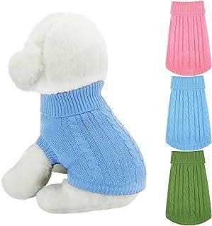 Christmas Puppy Sweater Turtle Neck for Dogs