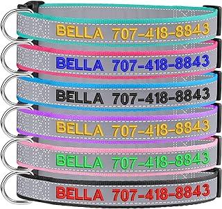 Custom Dog Collar Embroidered with Name and Phone Number