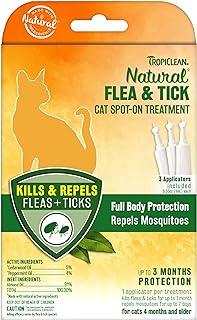 TropiClean Natural Flea & Tick Spot On Treatment for Cats