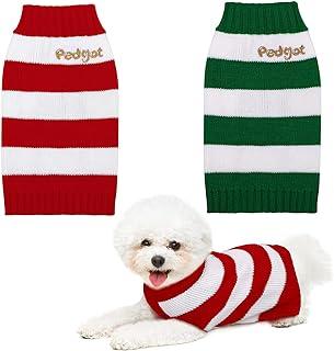 Pedgot 2 Pieces Christmas Pet Sweaters