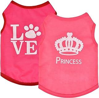 Yikeyo Dog Shirt for small dogs Girl Summer Puppy Clothes