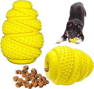 Large Yellow Treat Dispensing Dog Ball