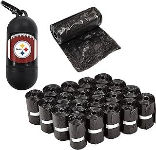 NFL Pittsburgh Steelers Licensed Poop Waste Bag Dispenser and Leash D Ring